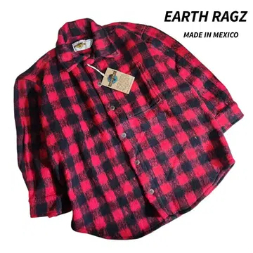 EARTH RAGZ 버팔로 체크 두꺼운 원단&기모 셔츠 자켓 9064