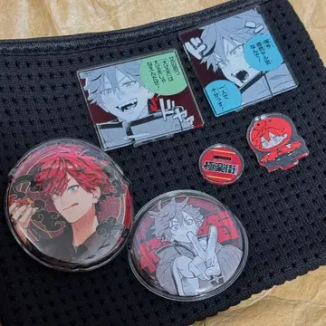 [세트 판매] 극락가 아루마 캔뱃지&미니 아크릴 스탠드 세트