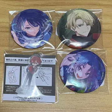 18TRIP 캔뱃지 아크릴 키링 클리어 시트 6개 세트