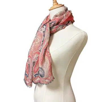 ETRO 에트로 페이즐리 대형 스톨 실크 100% 직사각형