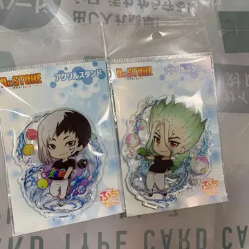 Dr.STONE 스플래쉬 버블 아크릴 스탠드 겐 센쿠 2개 세트
