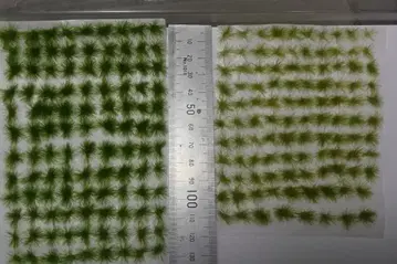 철도 모형 N HO 밀리터리 지면 제작 등에 풀 목초 잔디 4장