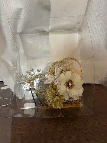 성인식 머리 장식 끈 허리띠 자수 장식용 깃