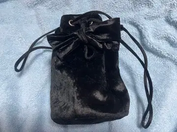 LUDLOW 라들로 블랙 벨벳 복조리 백 리본 포함