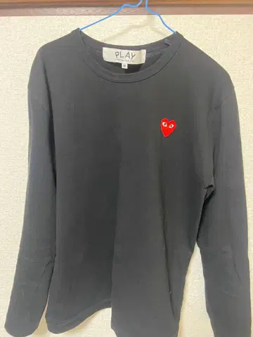 PLAY 블랙 긴팔 티셔츠