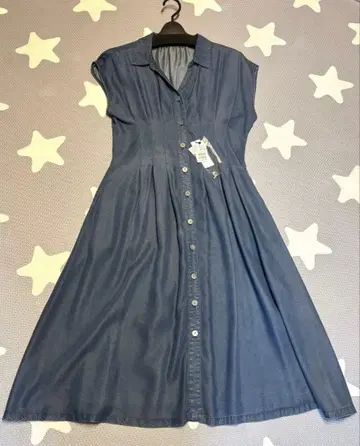 미사용 새상품 야마다야 FENNEL / 허리 턱 데님 원피스
