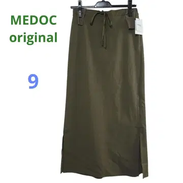 MEDOC 오리지널 옆 슬릿 스커트 카키 9