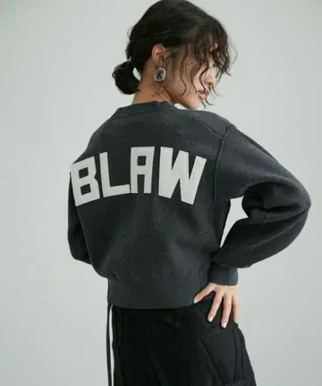 ADAM ET ROPE' FEMME 펠트 자수 니트 풀오버 38