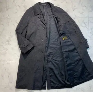 다크 그레이 캐시미어 체스터 코트