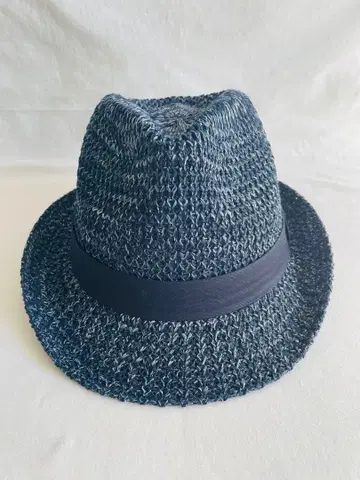 [ ConnecT ] 네이비 스트로우 햇 페도라