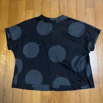 NATURAL LAUNDRY 린넨 pomme 도트 돌먼 셔츠 풀오버