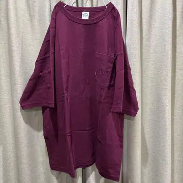 Keboz t셔츠 보라색 자수 가슴 포켓