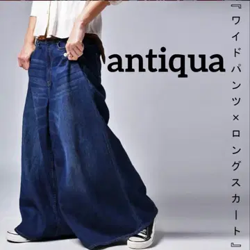 [ antiqua ] 와이드 팬츠 x 롱 스커트