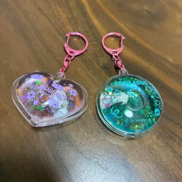 산리오 포차코 키티 둥둥 키링 돔 키링