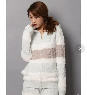 gelato pique 스카이블루 그레이 스트라이프 룸웨어