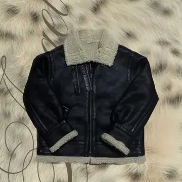 [ 새상품급 ] Ungrid 페이크 무스탕 보아 블루종