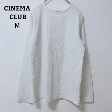 시네마 클럽 티셔츠 심플 스트레치 오피카지 긴팔 M