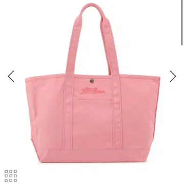 L.L.Bean for SALON 미들 그로서리 토트 로즈 핑크