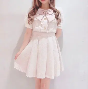 리즈리사 LIZLISA 트위드 셋업풍 원피스