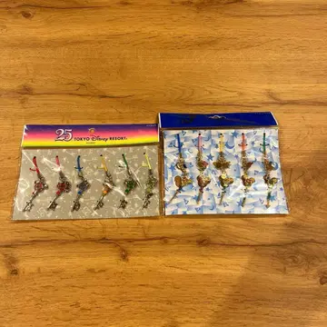 디즈니 리조트 25주년 & 디즈니씨 10주년 스트랩 세트