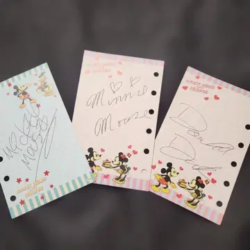 디즈니 캐릭터 사인 4종류