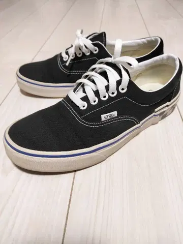 VANS 블랙 스니커즈 26cm 캔버스 체커 패턴
