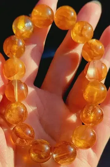 !극상! 히말라야 가네쉬 히마르 산 골든 힐러 팔찌 13mm