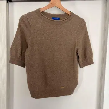 블루 레이블 크레스트브릿지 반팔 니트 38 베이지 울