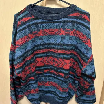 Cotex 스트라이프 니트 스웨터 구제 의류