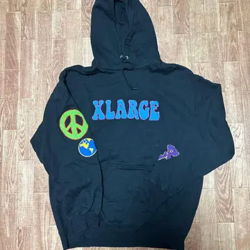 X-LARGE 자수 후드티