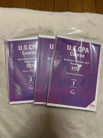 U.S. CPA Course BAR 연습문제집 3권 세트