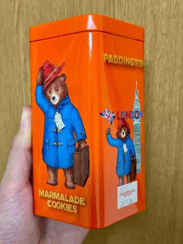 Paddington 패딩턴 오렌지 마멀레이드 비스킷 통 런던