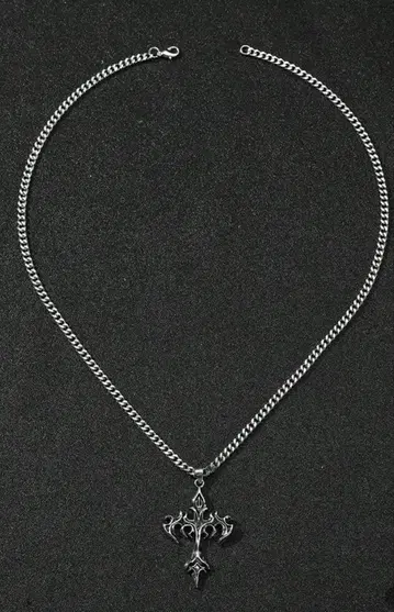 크로스 펜던트 목걸이 남성용