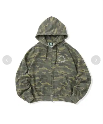 That's life 더블 지퍼 후드티 카모플라쥬