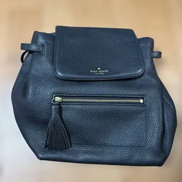 kate spade 블랙 가죽 백팩