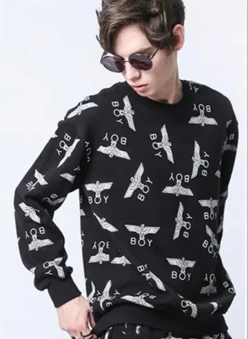 [ 당일 발송 ] BOY LONDON 긴팔 맨투맨 올 패턴 M