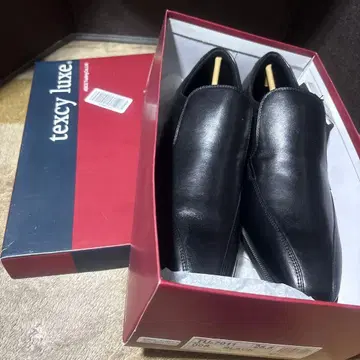 texcy luxe 블랙 슬립온 비즈니스 슈즈