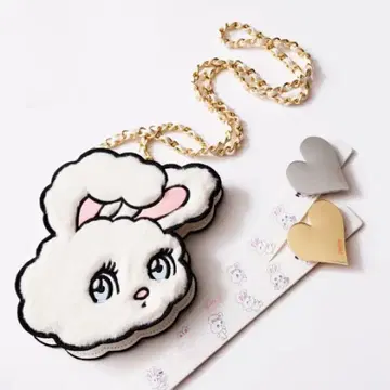 FURFUR x foxy illustrations 에코 퍼 페이스 미니백