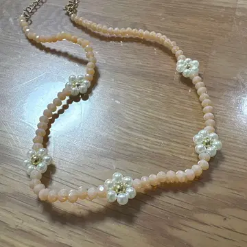 플라워 모티브 목걸이