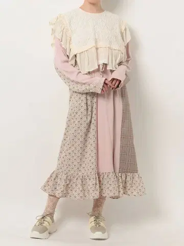 merry Jenny 원피스 꽃무늬 패치워크