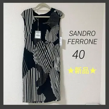 새상품 SANDRO FERRONE 슬리브리스 원피스 드레스 40