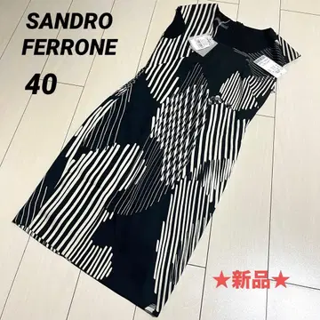 새상품 SANDRO FERRONE 슬리브리스 원피스 드레스 40