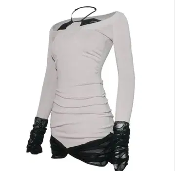 THEREDTHREAD S 시어 도킹 드레스 미니