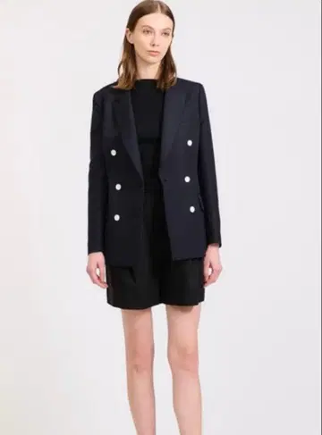 ESTNATION 코튼 린넨 더블 자켓 36 사이즈