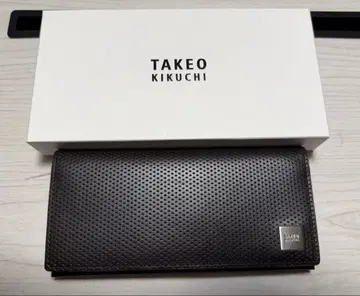 새상품 박스 있음 TAKEO KIKUCHI 지갑 플랫 메탈