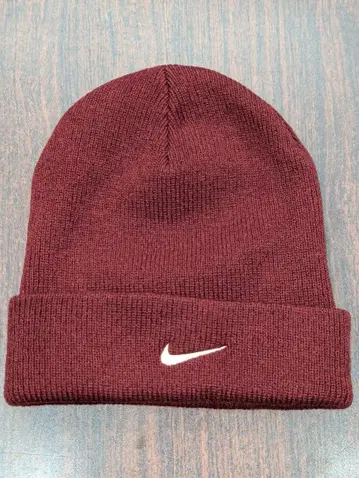 90s Nike 버건디 니트 모자