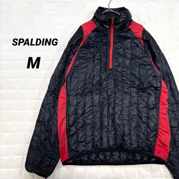 SPALDING 나일론 자켓 풀오버 M 블랙 충전솜 페더