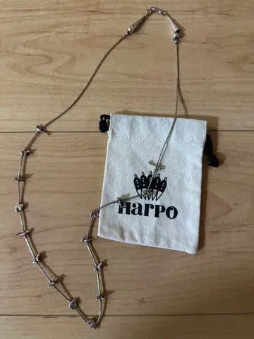 harpo 실버 목걸이 오리지널 파우치 포함