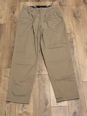 Dickies 남성용 베이지 치노 팬츠 스트레이트 실루엣