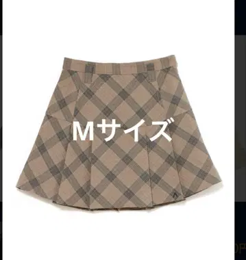 andmary Coco check mini pleats skirt